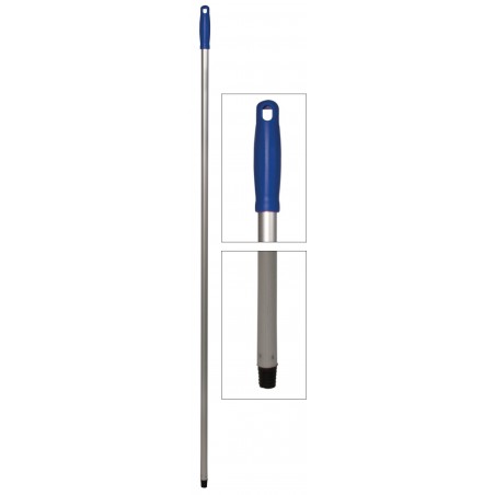 Metal broom handle 1.30m w / thread