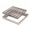 grelha quadrada galvanizada com aro blofer melhor preço escoamento agua