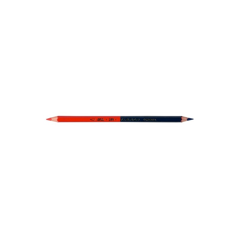 crayon charpentier travail professionnel viarco blofer bleu rouge