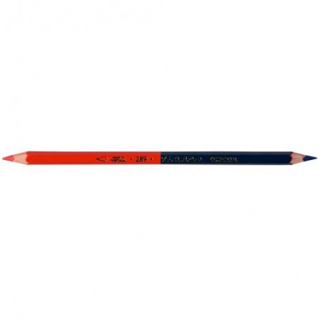 Crayons de charpentier 2 couleurs (viarco) bleu / rouge
