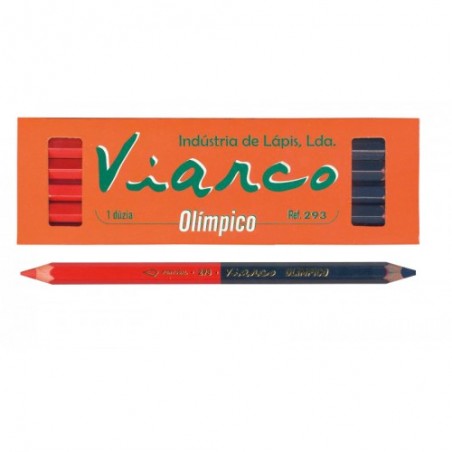 Carpenter pencils 2 colors thick (viarco) blue / red