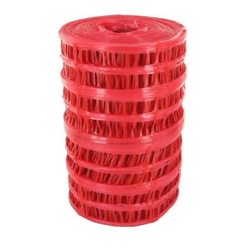 Malla de protección tubular de plástico 50-100mm. 50m. Rojo.