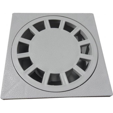 Siphoned drain (Rim and PP grid) 12.5x12.5 Outlet 50 Ref: Ter01-1312G