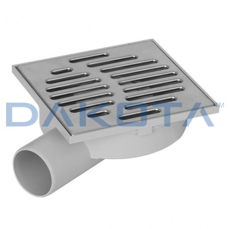Drain sif. Recessed ABS / Stainless 15x15