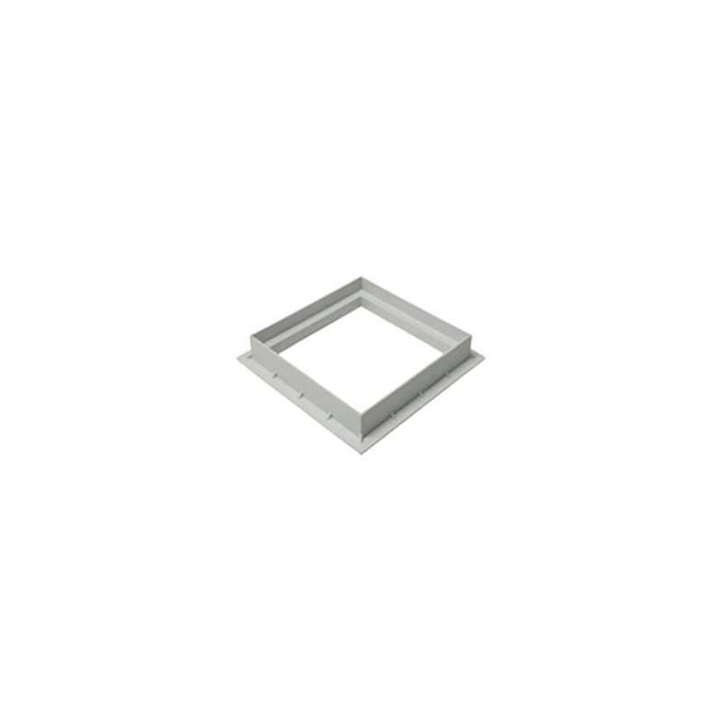 Griglia Di Scarico Quadrata In Acciaio Zincato 50x50 Cm - Copertura Per Esterni Antiruggine - Carrabile E Resistente