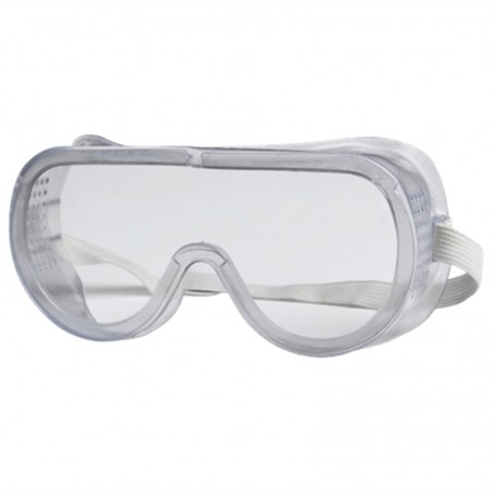 Transparent protective glasses with elastic