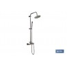 Ducha de mano de teléfono columna redonda base baño de ducha de chorro
