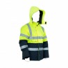 Veste imperméable haute visibilité travail dangereux