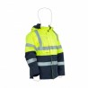 Veste imperméable haute visibilité travail dangereux