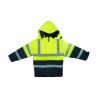 Veste imperméable haute visibilité travail dangereux