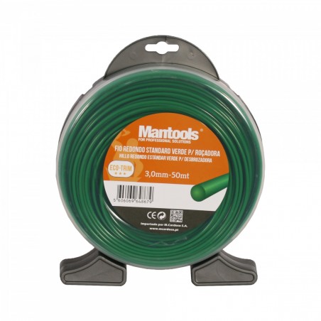 Round Green Professional Grass Wire for Brushcutter 3.0mmx50mt - Mantools