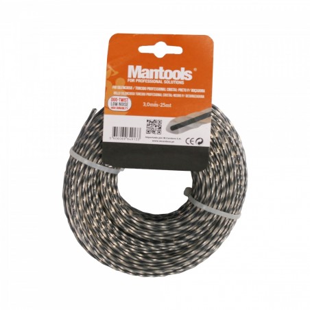Débroussailleuse Silencieuse/Twisted Wire 3mmx25mt - Mantools