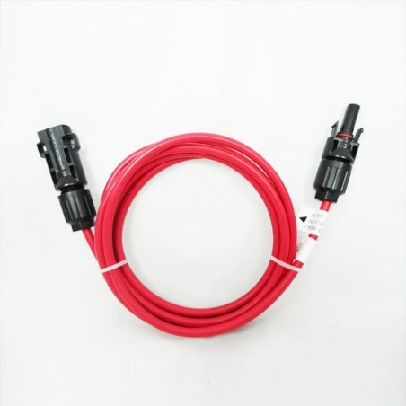 Solar Cable 1x4 VM ZZ-F 4mm - 5 meters with MC4 plugs (male + female)
