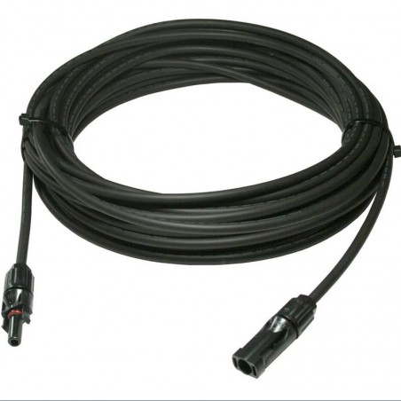 Cable Solar 1x4 PT ZZ-F 4mm - 20 metros con enchufes MC4 (macho + hembra)