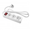 triple block socket blofer electrical material cheap DIY dwellings