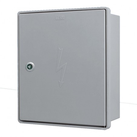Box porta con serratura grigia Ref:KVCDFC P100