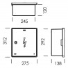gray blofer lock door box electrical materials