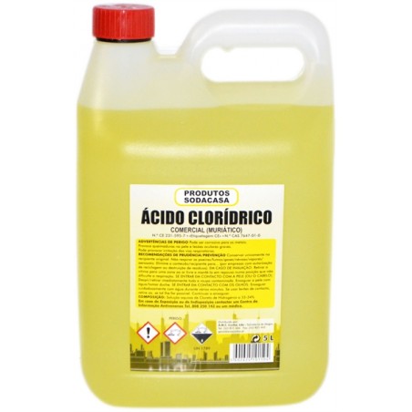 Ácido Clorhídrico 5lt (Grabado)