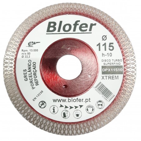 Disco Blofer Porcelânico  Extreme 115-H10mm