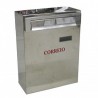 Caixa do correio porta traseira aço inox
