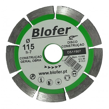 Blofer Disc General Work 115-H 7mm