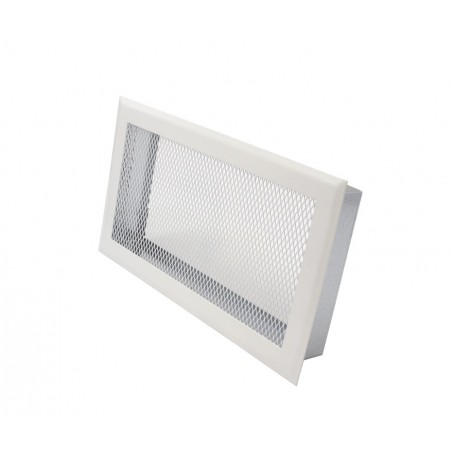 White grill ventilation w/rim 185x330 for/pladur