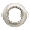 Aro projetor redondo cor Inox acetinado blofer luz lâmpada suporte