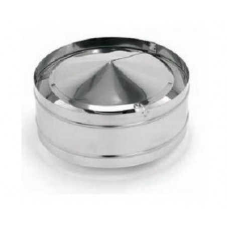 Chapeau anti-retour 180mm - Inox