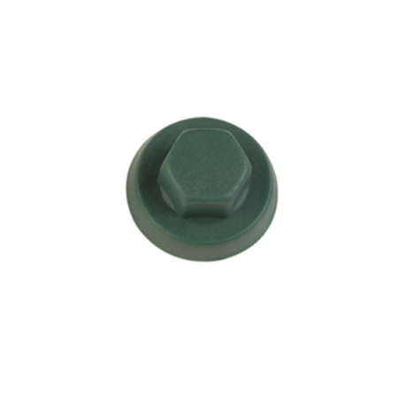 Capucha de Nylon Verde de 10mm (para autorroscantes)
