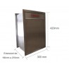 extendable mailbox recessed stainless steel blofer cheap mail