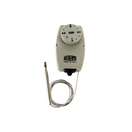 Capillary thermostat with housing IP44