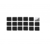 Taco superior plástico rectangular 30x20 tubo galvanizado