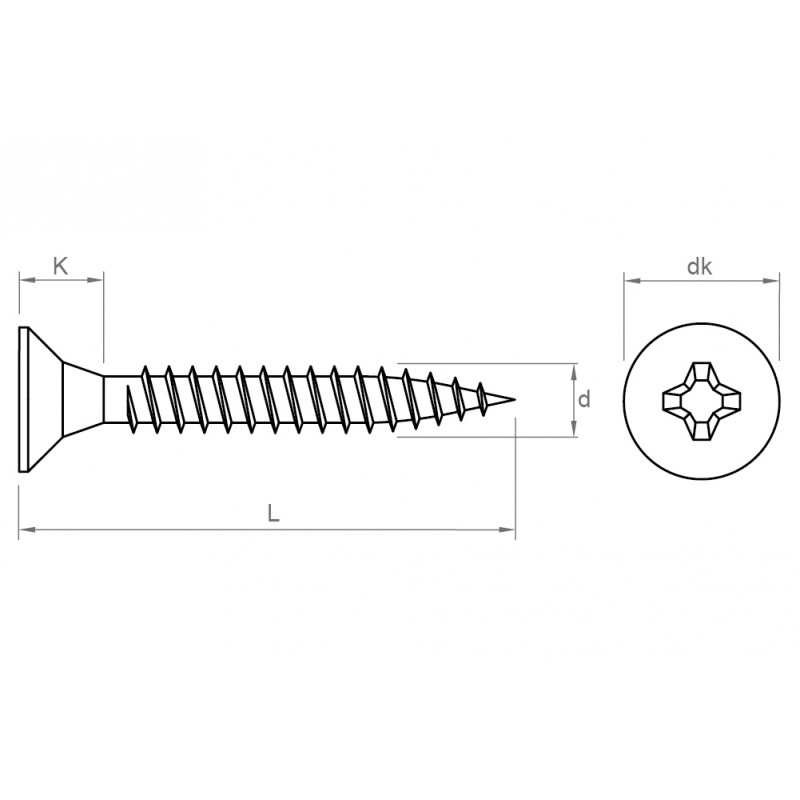 self-drilling screw 3/4x8 drill driver