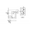 8 cm lock 3 keys left gate garage door