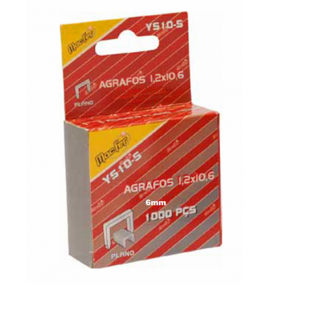 Staples 1.2x10.6x6mm - 1000 und - Macfer