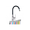 Levier pour lavabo avec tube flexible noir CZ511806PR