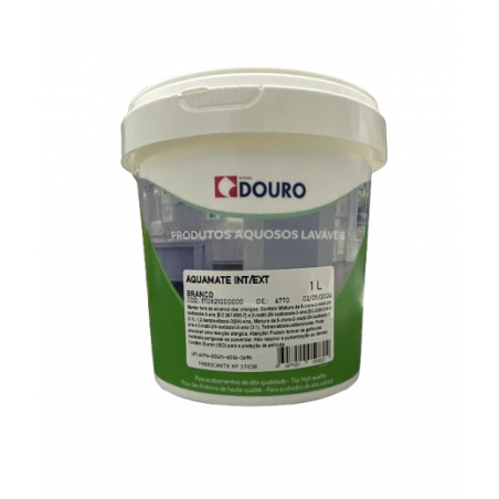 Aquamate 1lt White Plastic Paint Can