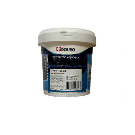 Pot de peinture plastique blanc gris 1lt 502 Douplast int/ext