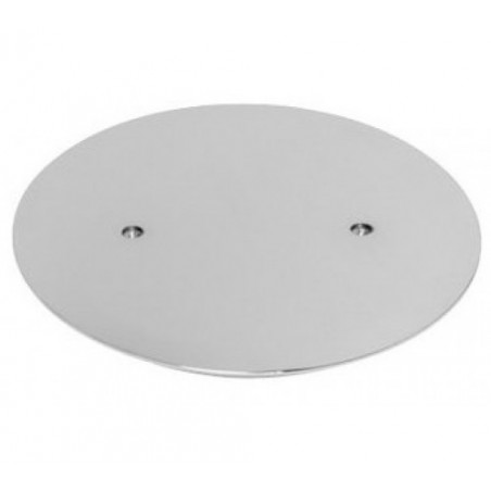 Chromed metal siphon lid 110 with wide brim